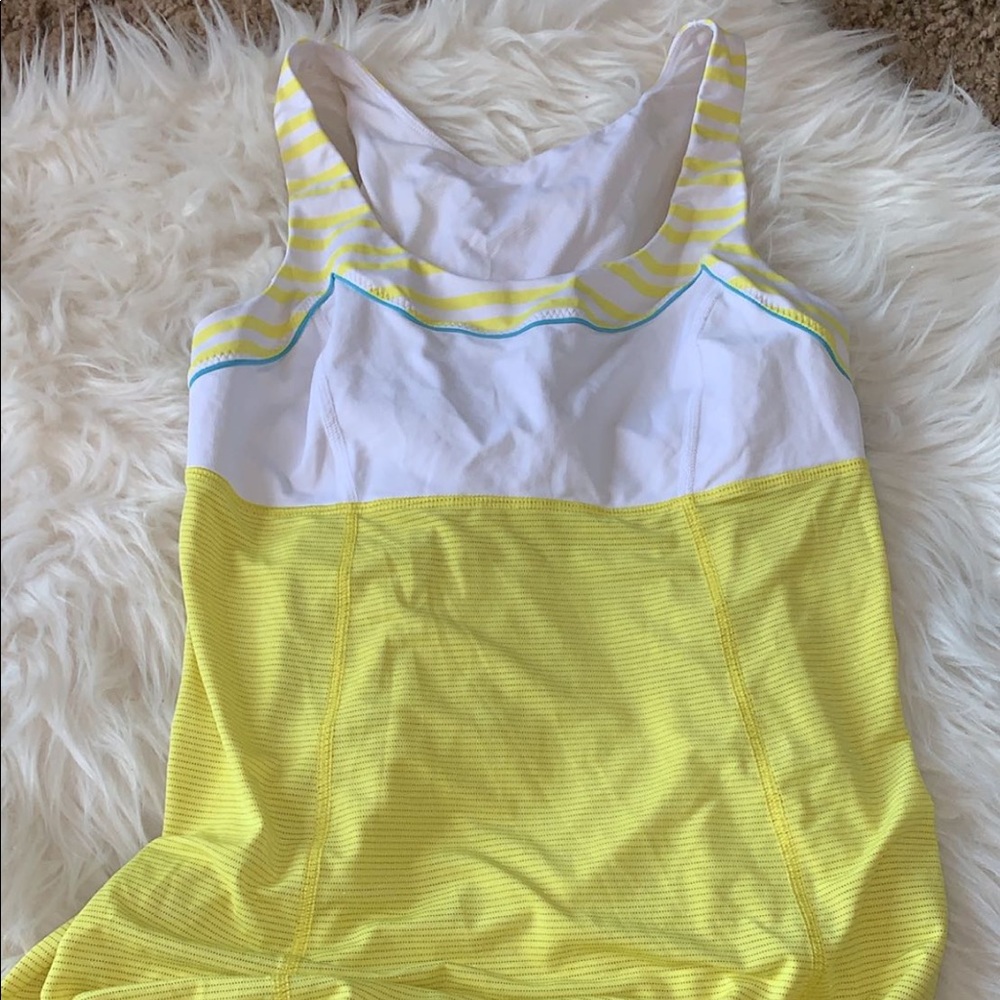 Lululemon yellow tank top!